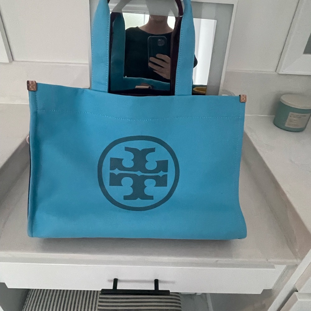 Tory Burch canvas tote.